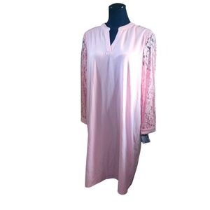 Kasper Lace Sleeve V Neck Sheath Dress XXL